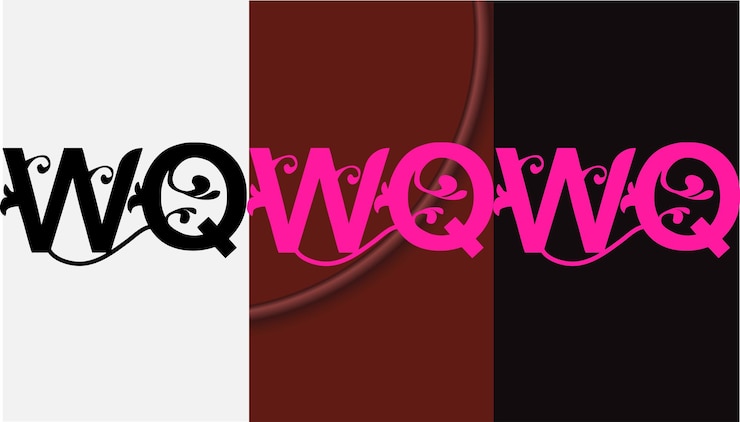 Vector la letra inicial wq diseño de logotipo creativo símbolo moderno icono monograma