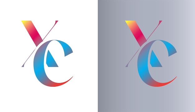 Vector letra inicial xc logo diseño creativo moderno símbolo icono monograma