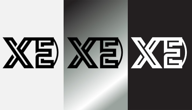 Letra inicial XE logo diseño creativo moderno símbolo icono monograma