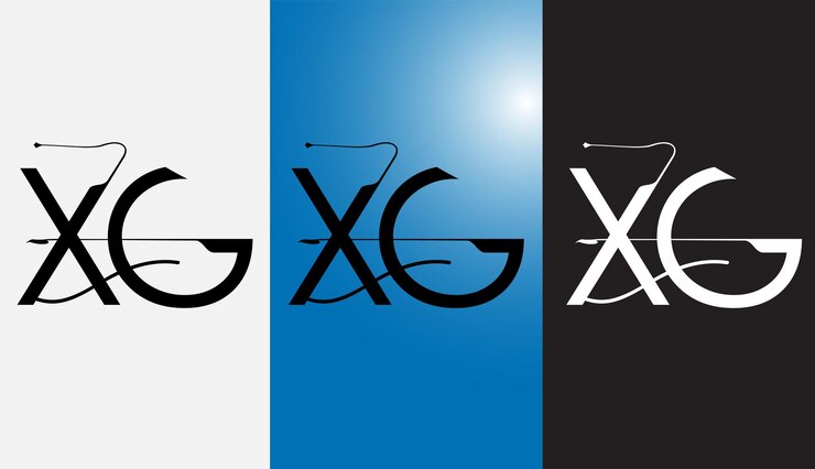 Vector la letra inicial xg diseño de logotipo creativo símbolo moderno icono monograma