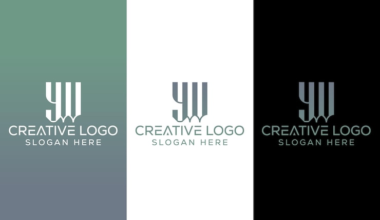 Vector letra inicial yw logo design monogram creative modern sign symbol icon