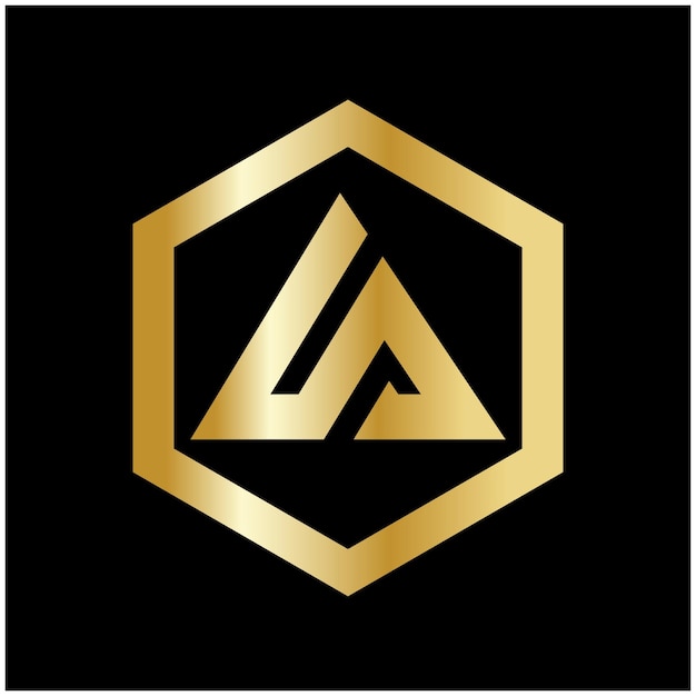 una letra iniciales un diseño de logotipo