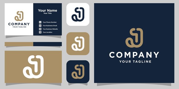 Letra j diseño de logotipo moderno j logotipo utilizado para su identidad de marca, etc.