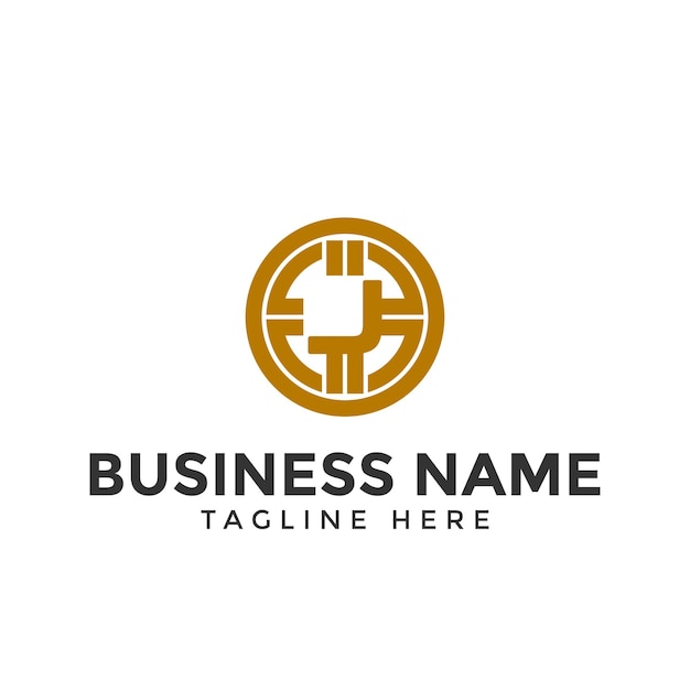 La letra J, el logotipo de cripto, el icono de cripto y la cadena de bloques, el token de cripto.