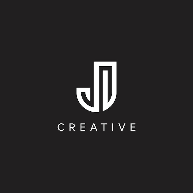 Letra J Logotipo de lujo creativo Inicial basado en monograma Icono Elemento vectorial