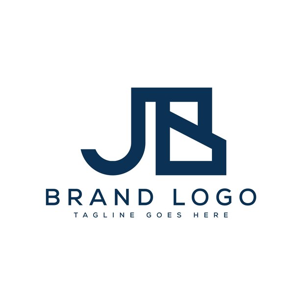 letra JB BJ diseño de logotipo diseño de plantilla vectorial para la marca