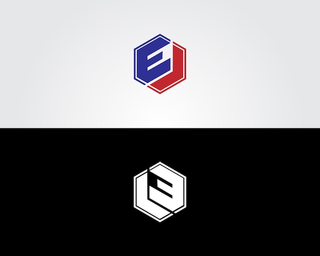 La letra EL JE o LE monograma inicial letra alfabeto plantilla vectorial de diseño del logotipo