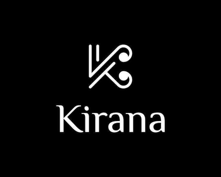 Vector letra k fashionable glamour luxe modern boutique elegance minimalist monogram vector logo design