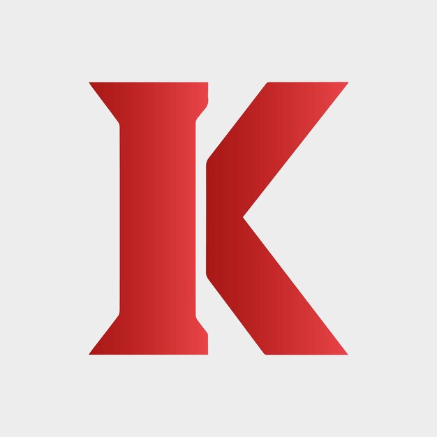 letra K logotipo colorido vector gradiente abstracto letra k diseño de logotipo empresa digital