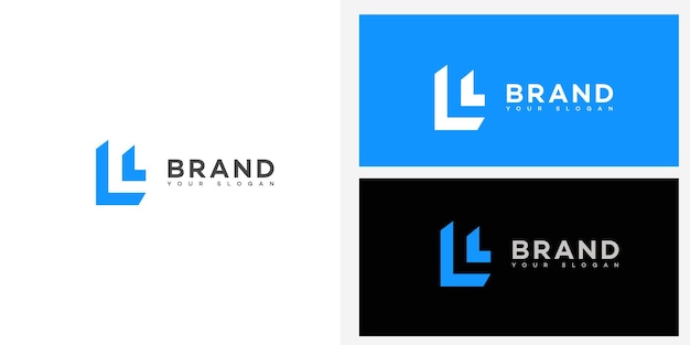 La letra L El icono del logotipo El signo de identidad de la marca La plantilla del símbolo de la letra L