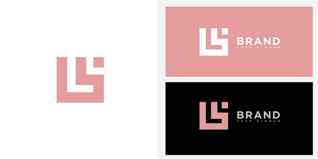 La letra L El icono del logotipo El signo de identidad de la marca La plantilla del símbolo de la letra L