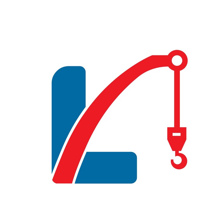 Vector letra l con el símbolo del logotipo de crain