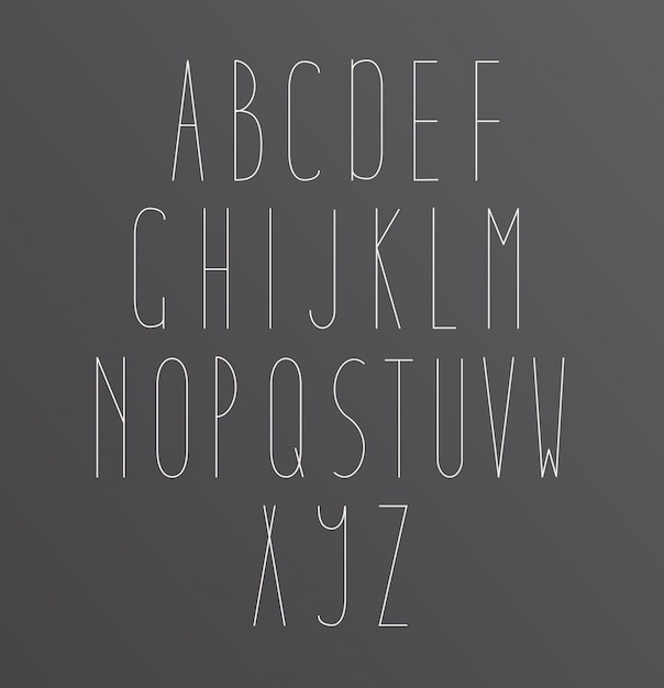 Vector letra de letras del alfabeto