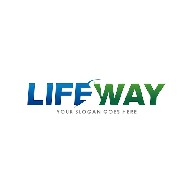 Letra Lifeway con símbolo de espacio vial