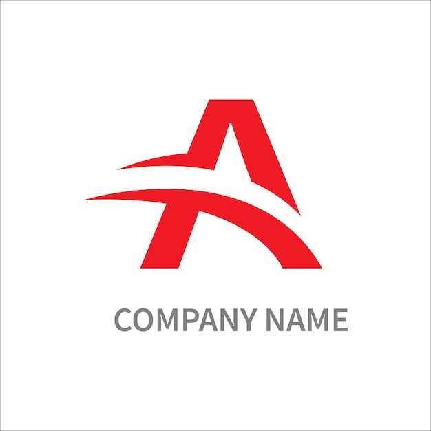 Letra A Logo A Carta Diseño Vector
