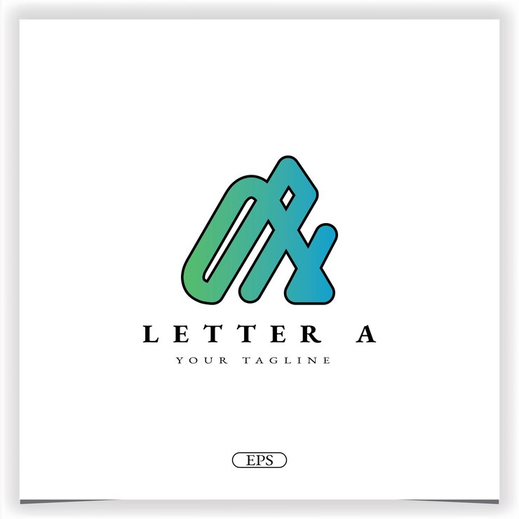 Vector letra a logo premium elegante plantilla vector eps 10