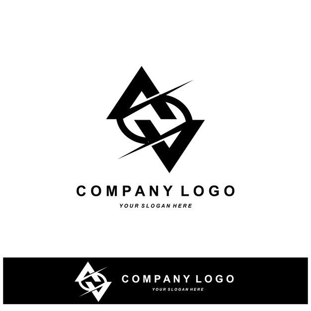 Letra A Logo Vector icono Alfabeto Iniciales Empresa Marca Diseño ilustración