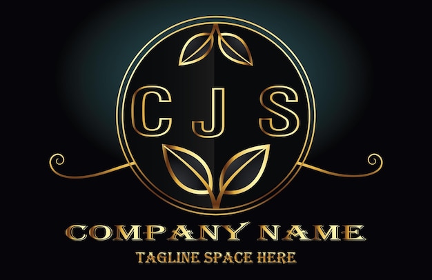 Vector la letra del logotipo de cjs