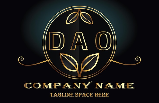 Vector letra del logotipo de la dao