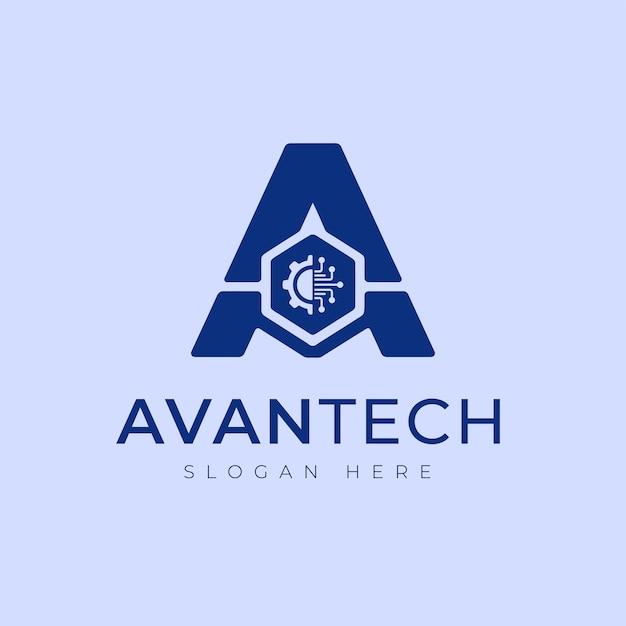 Una letra Logotipo de la empresa Logotipo de negocio Logotipo de tecnología Logotipo Web3 Logotipo