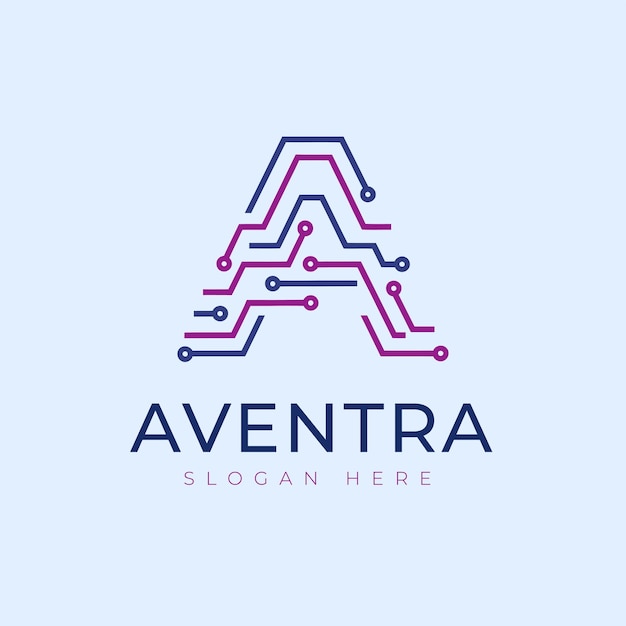 Una letra Logotipo de la empresa Logotipo único Logotipo de negocio