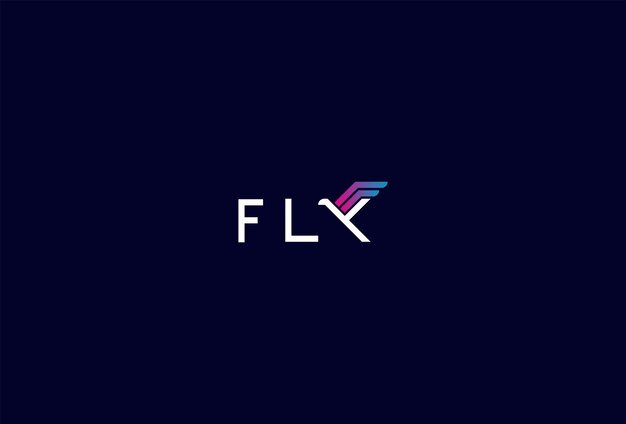La letra Y del logotipo Fly como pájaro volador en el texto Ilustración vectorial del logotipo de tipografía Fly