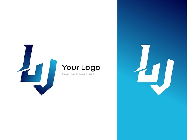 Letra del logotipo LV para tecnología y trabajo de vectores de uso múltiple