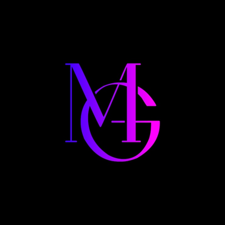 Vector la letra del logotipo de mg