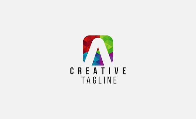 Una letra Un logotipo moderno, único y sencillo