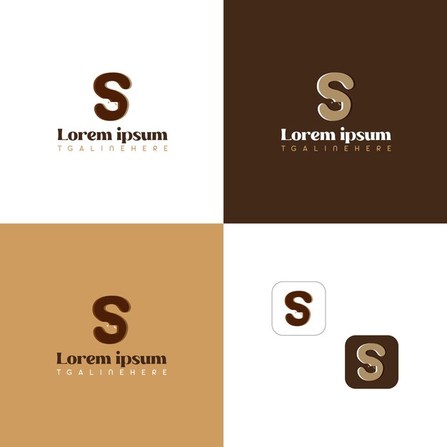 letra del logotipo del perro vectorial