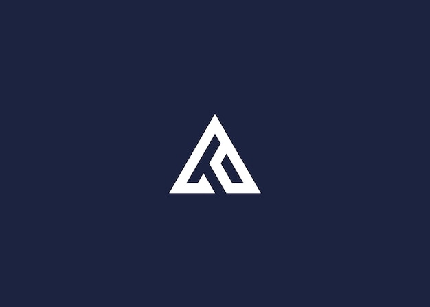 en letra con logotipo de triángulo diseño de icono modelo de diseño vectorial inspiración