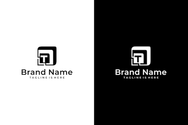 letra del logotipo vectorial T resumen flecha hacia arriba