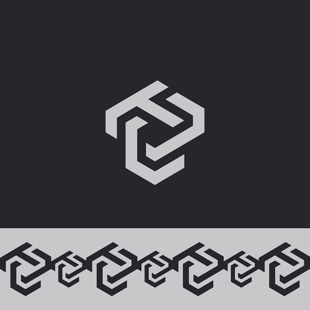 La letra LT Monograma Logotipo Símbolo creativo atemporal