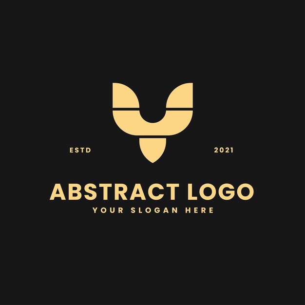 Y, letra, lujoso, oro, bloque geométrico, concepto, logotipo, vector, icono, ilustración