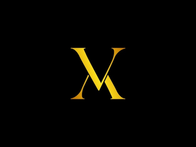 Una letra m amarilla sobre un fondo negro