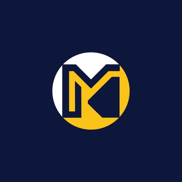 La letra M es una idea de elemento de diseño del logotipo con un concepto moderno creativo y un vector de alta resolución.