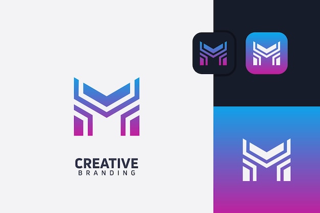 La letra M es el logotipo de la marca.