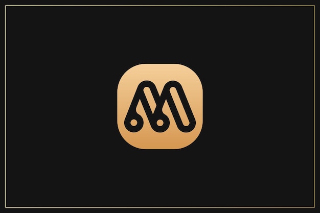 La letra M es el logotipo de la marca.