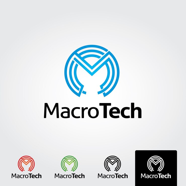 Vector letra m logo template