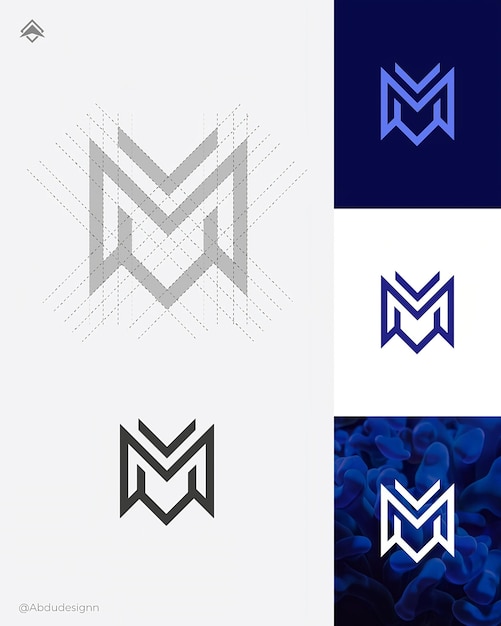 Letra M Logo Template