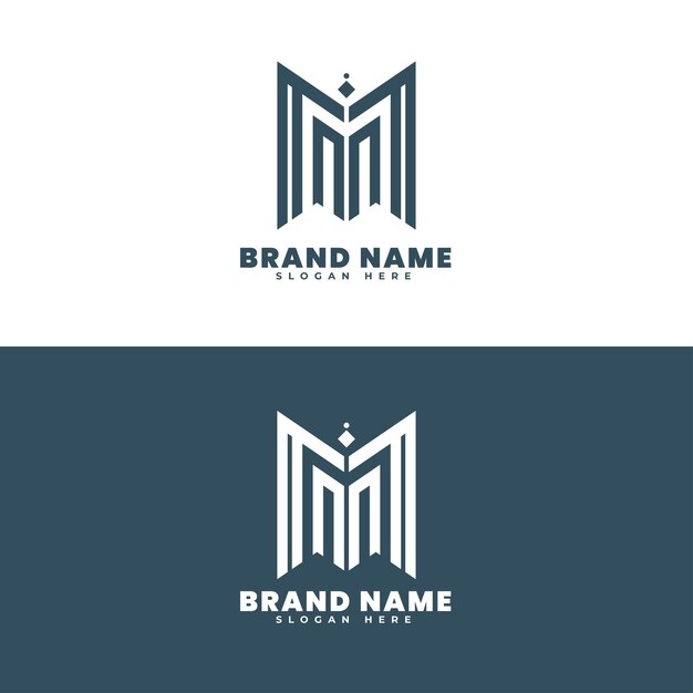 La letra m del logotipo es de color azul oscuro.