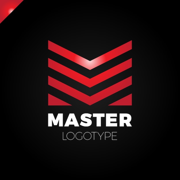 Letra M Logotipo de signo. Logotipo de diseño abstracto de negocios