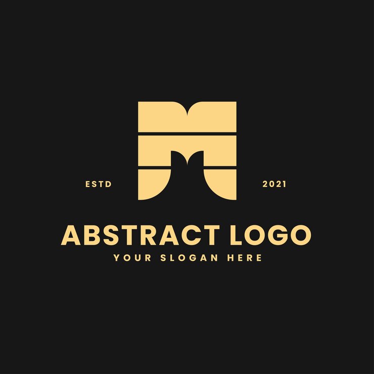Vector letra m lujoso bloque geométrico dorado concepto logo vector icono ilustración