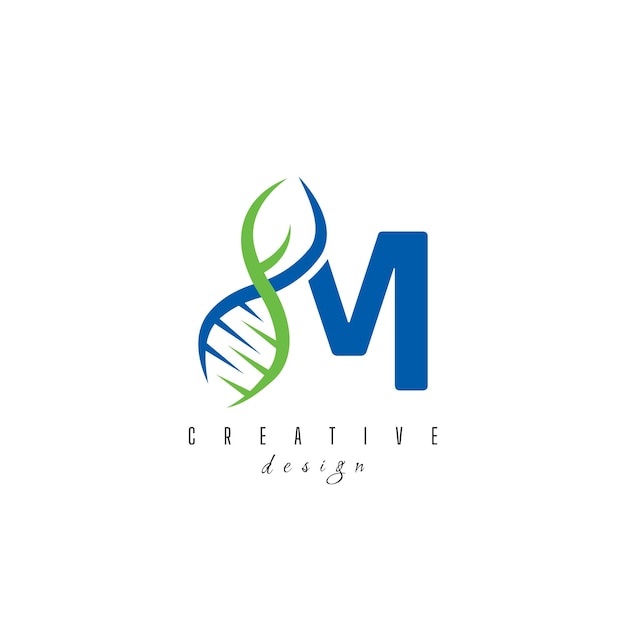 letra M y salud médico clínica hospital farmacia logo dental plantilla diseño vector logo médico