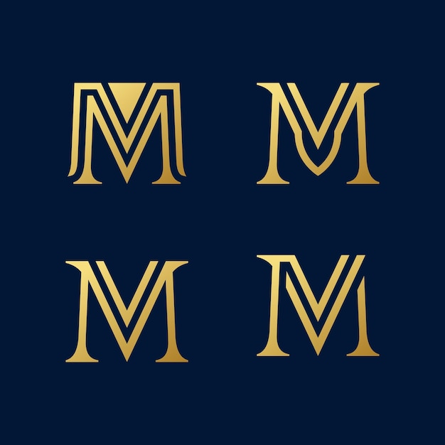 Letra m vector logo