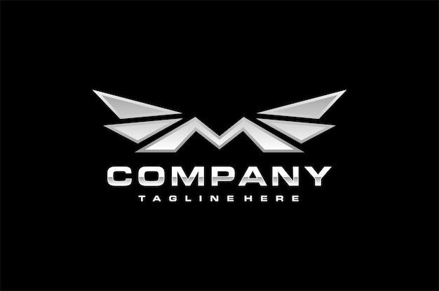 Letra M Wing Logo