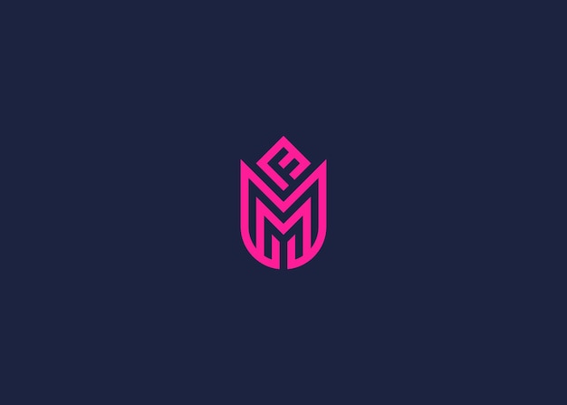 letra mf con logotipo de flor de rosa diseño de icono inspiración de plantilla de diseño vectorial