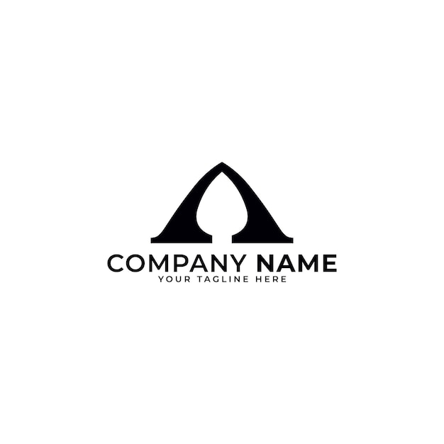 letra mínima un diseño de logotipo de planta