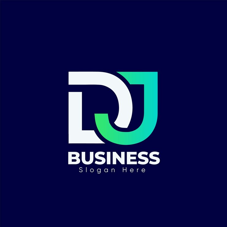 Vector letra moderna creativa d y j con plantilla de logotipo de letra l, concepto único con vector premium.