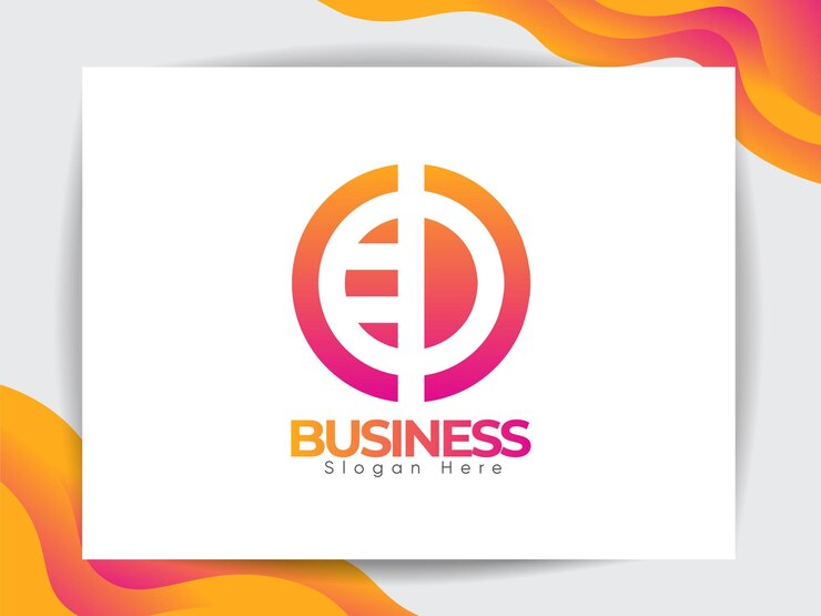 Vector letra moderna digital e, diseño de marca de plantilla de logotipo d, diseño creativo con vector premium.